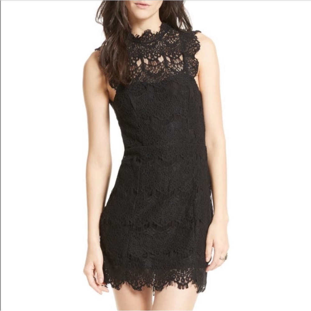 NWT Free People Black Lace Dress Size Small